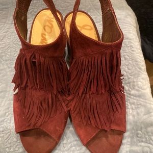 Wine colored fun, fall, party shoes